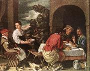 ORRENTE, Pedro The Supper at Emmaus ag Spain oil painting reproduction